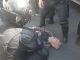 Последствия нападения омоновцев на участника демонстрации, Петербург, 1.5.19. Фото: t.me/mbkhmedia