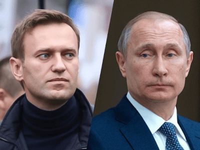 Алексей Навальный, Владимир Путин. Коллаж: yakovenkoigor.blogspot.com