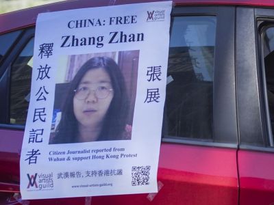 Чжан Чжань, китайская журналистка и диссидент. Фото: www.axios.com