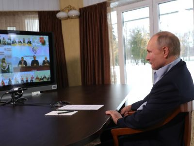 Владимир Путин на онлайн-встрече с представителями российского студенчества, 25.01.21. Фото: kremlin.ru