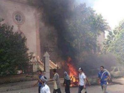 Взрыв у церкви в Александрии. Фото: nation-news.ru