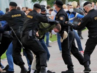 Задержания в Минске. Фото: dw.com