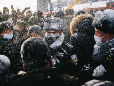 Полиция на митинге. Фото: Екатерина Пиф, Каспаров.Ru