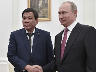 Владимир Путин и президент Филиппин Родриго Дутерте. Фото: ТАСС